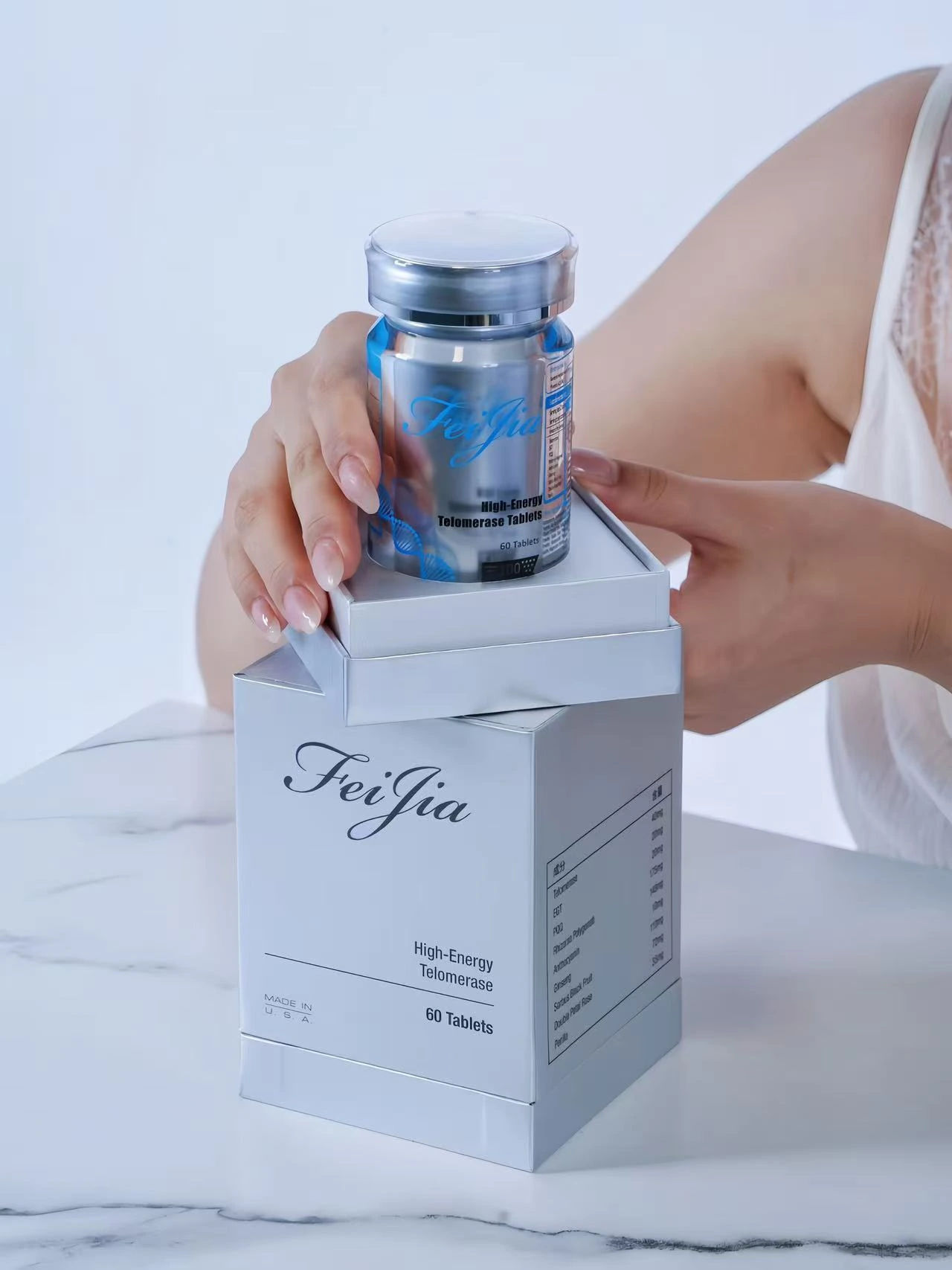 Feijia High Energy Telomerase · Brand product photography